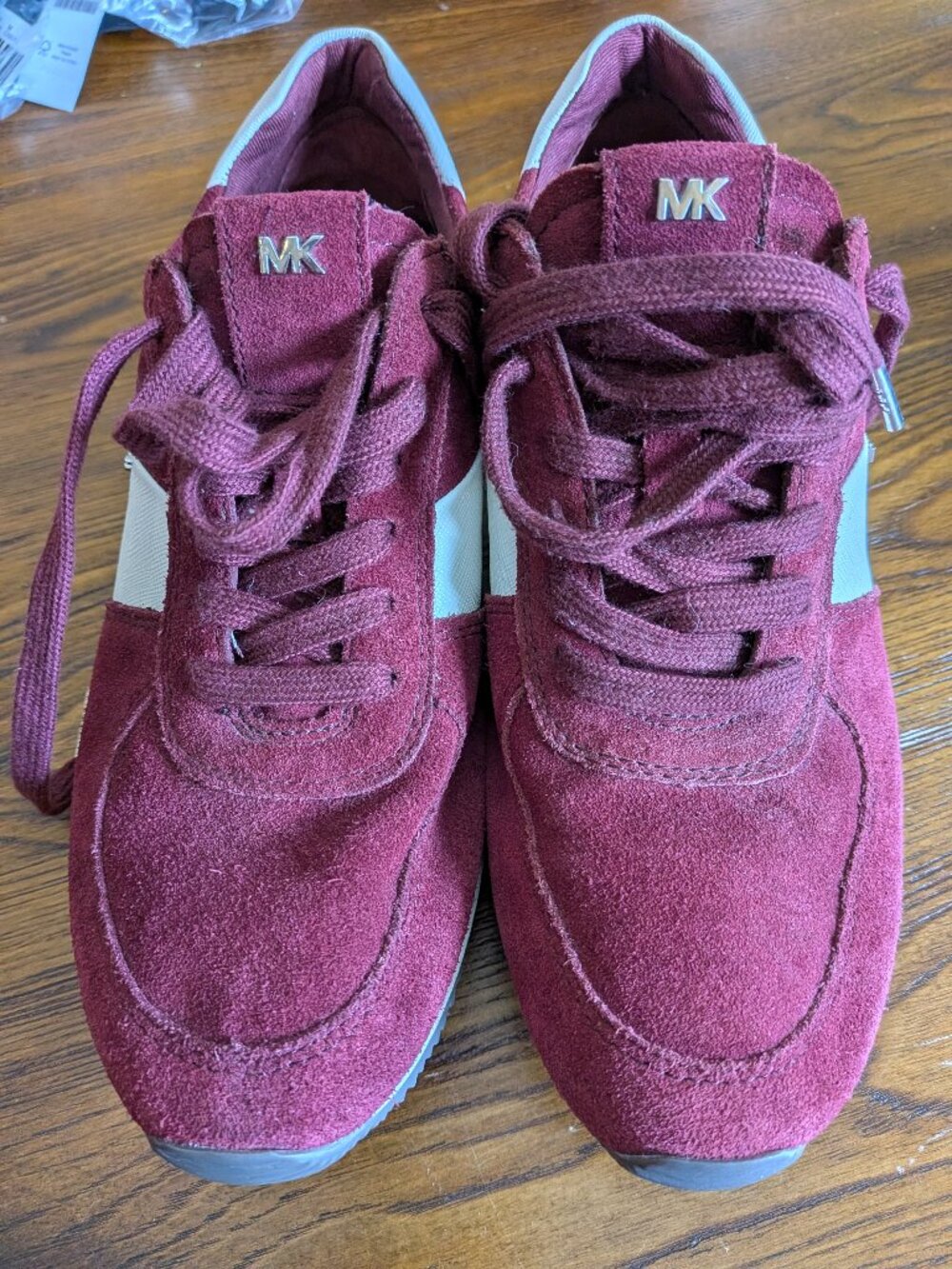 Michael Kors Women's Allie Trainer Sneakers Merlot Sz 7.5 NEW
